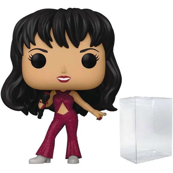 Selena Funko Pop! #205 Selena Burgundy Diamond Glitter w/ extra protective case - Picture 5 of 10
